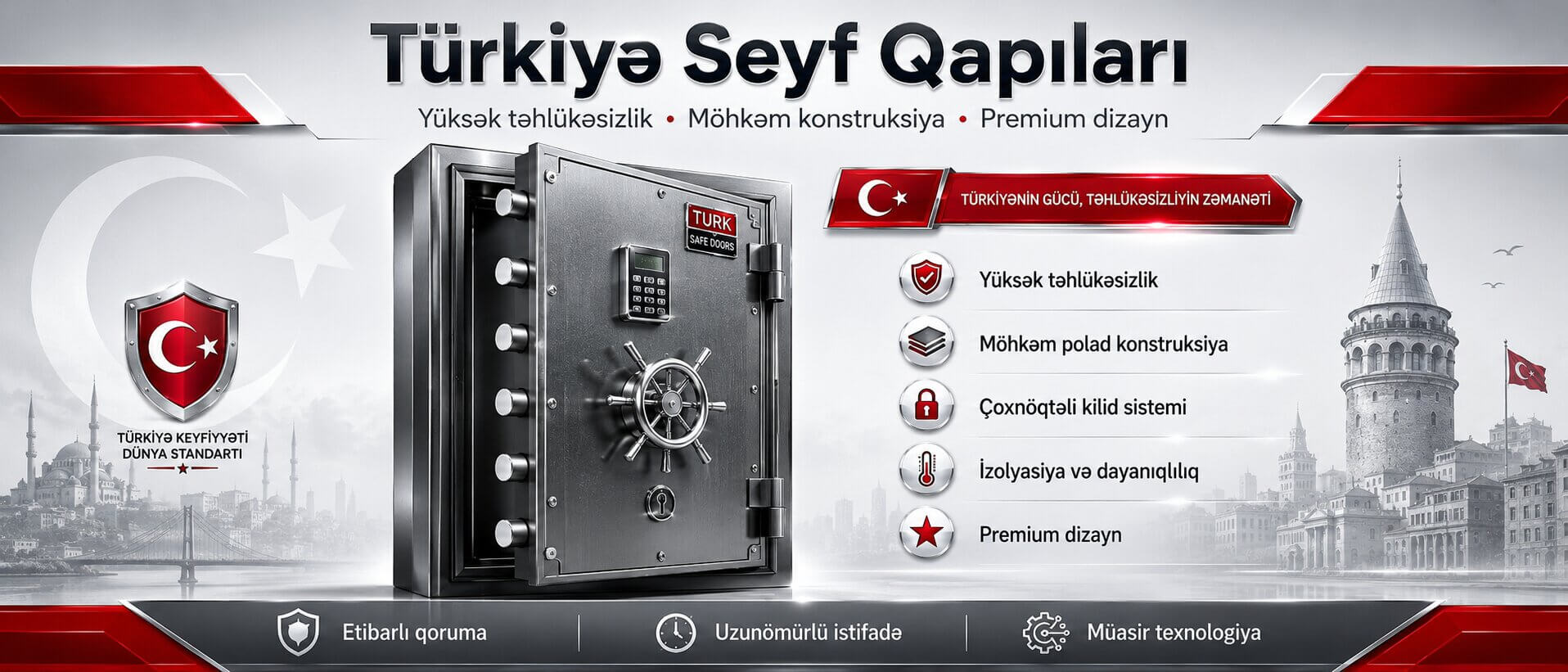 Seyf Qapilar Turkiye - Turk Seyf Qapılar Topdan ve Perakende